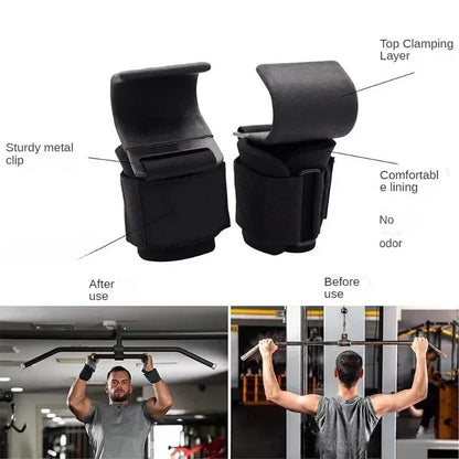 Non-Slip Weight Lifting Hooks
